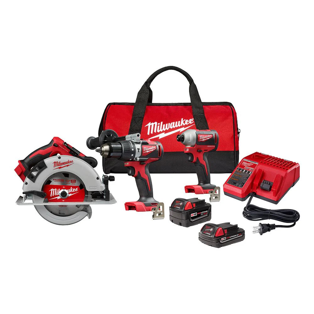 Milwaukee M18 無刷三件組工具 M18 2893-23CX