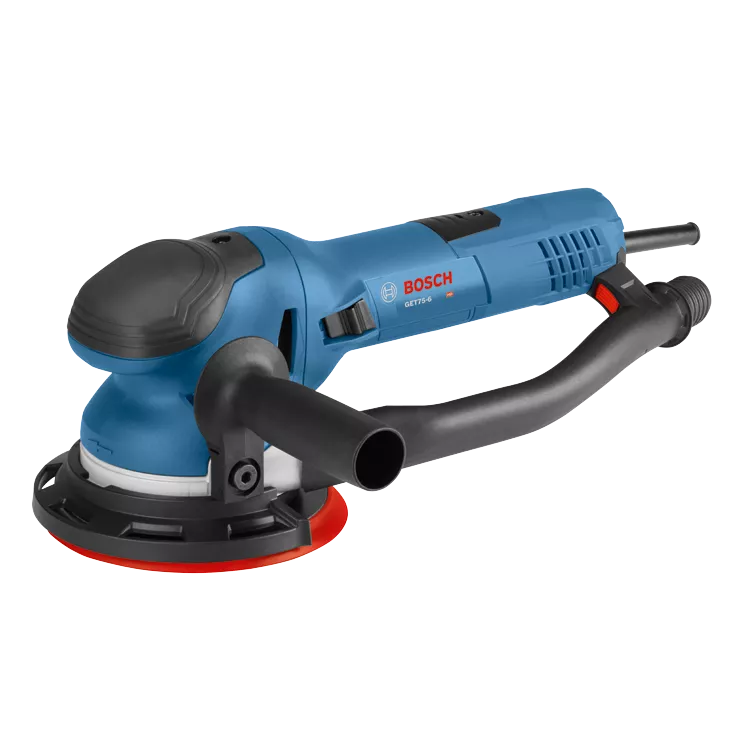 Bosch 6 吋雙模式隨機軌道砂光機,帶渦輪模式和多孔砂墊系統 GET75-6N