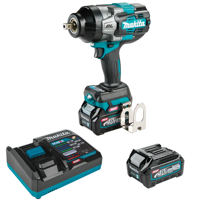 MAKITA 40V MAX XGT® 四速高扭力 1/2 英吋方頭衝擊扳手帶定位砧座套件