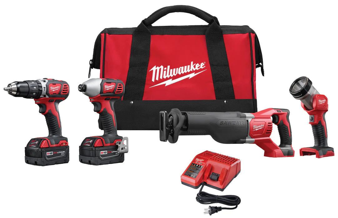 Milwaukee M18 無線四件式工具組合套裝 M18 2696-24