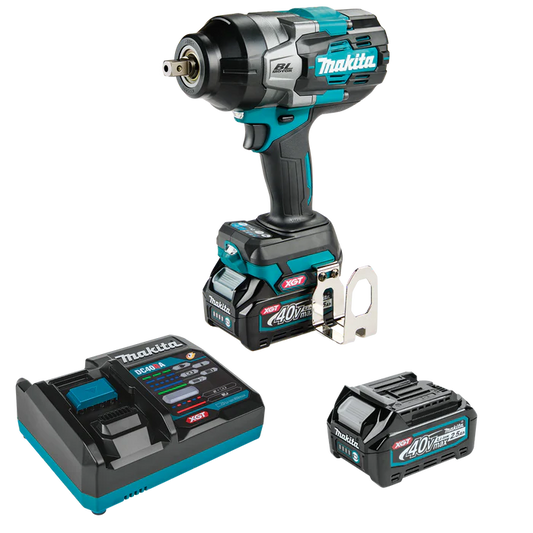 MAKITA 40V MAX XGT® 四速高扭力 1/2 英吋方頭衝擊扳手帶定位砧座套件